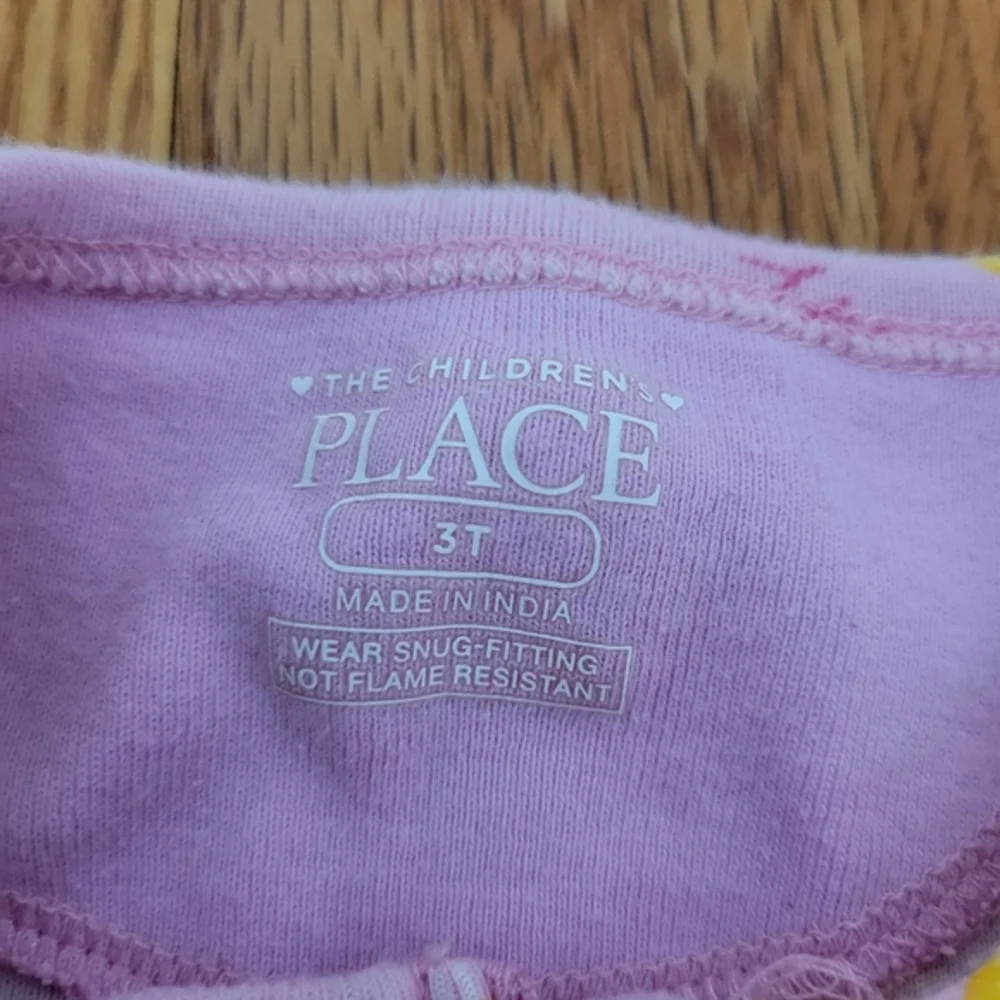 Carter's Children' Place Toddler Girl Zippered Pajamas‎ Size 3T Floral Bananas